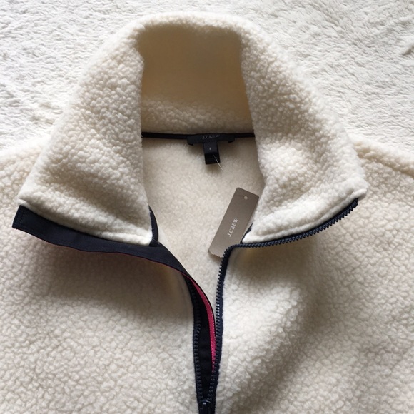 NWT J. Crew sherpa fleece - Picture 4 of 6
